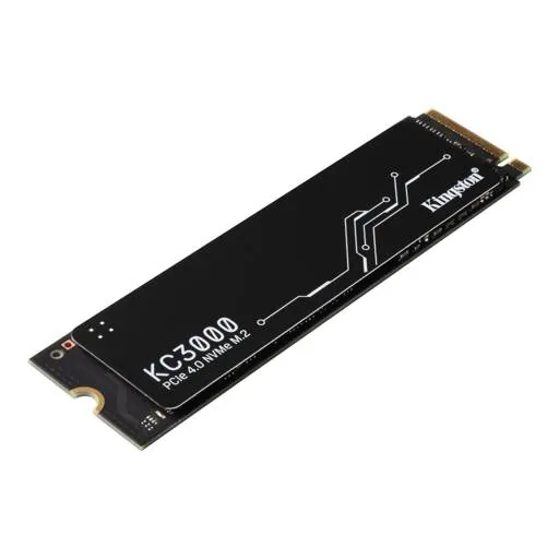 Unidad SSD Kingston KC3000, 512GB, M.2 2280, NVMe PCIe 4.0 x4, Lectura 7000MB/s Escritura 3900MB/s 3