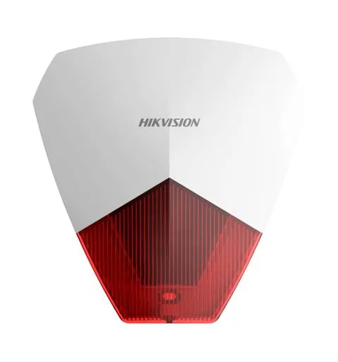 Alarma de Sirena Hikvision DS-PS1-R, C/Cable, LED Flash Rojo, IP54, 105dB 1