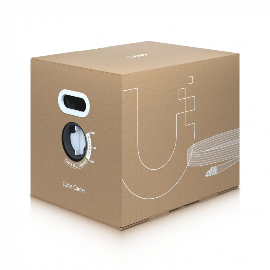Caja Cable Ethernet Exterior Blindado Cat5e Ubiquiti UISP Carrier 305m Negro 4