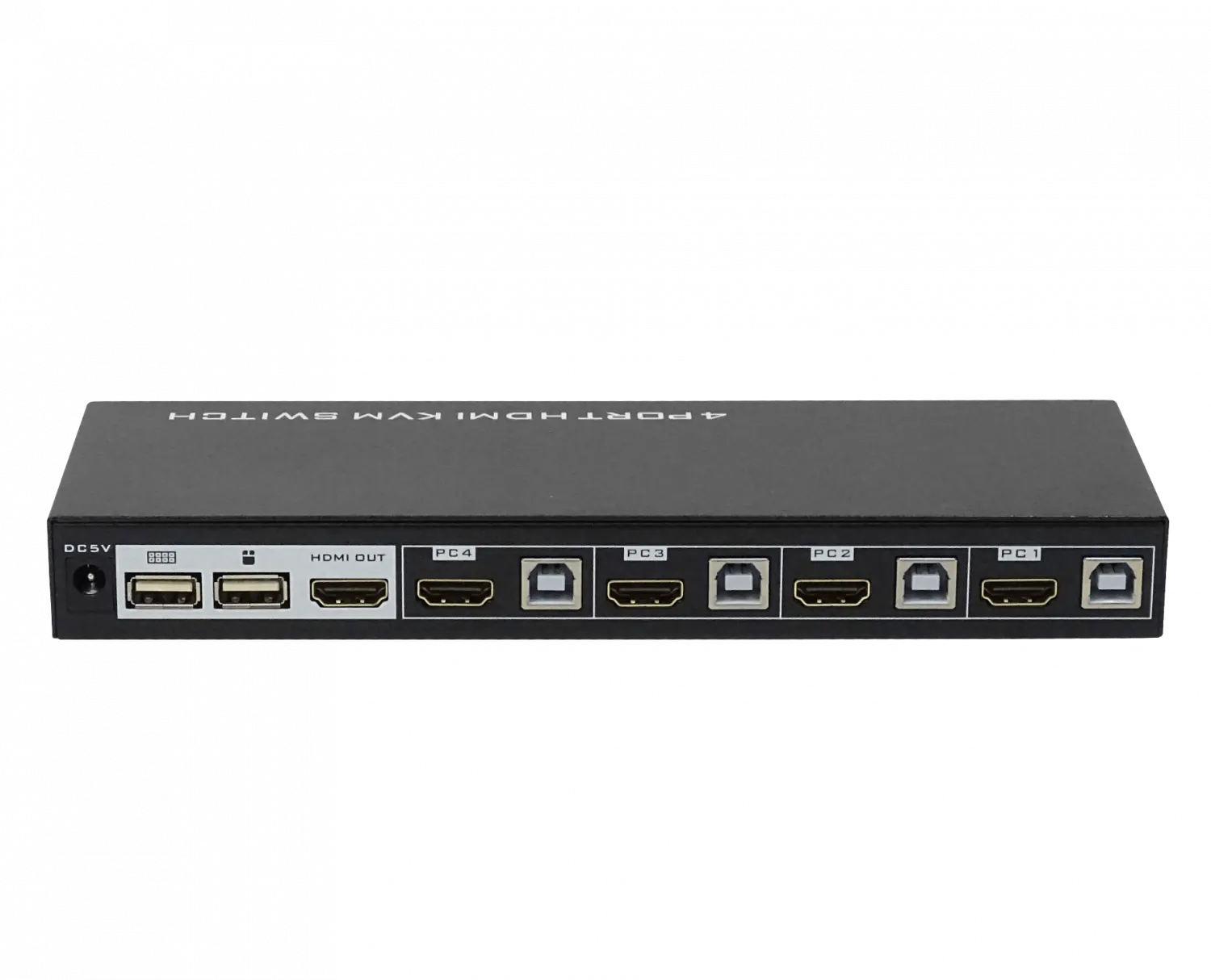 KVM 4-HDMI-USB incluye-cables 2-USB2.0-AH inc-5V/2A 4