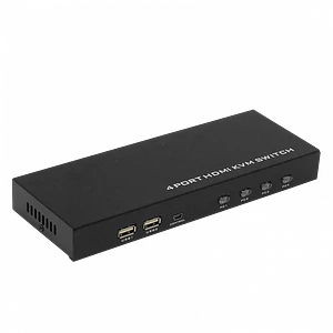 KVM 4-HDMI-USB incluye-cables 2-USB2.0-AH inc-5V/2A