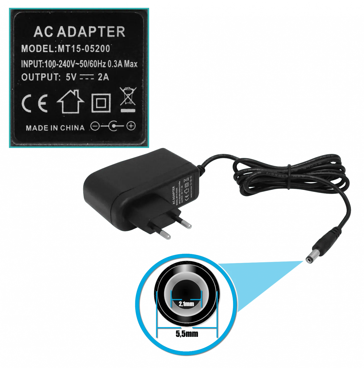 KVM 4-HDMI-USB incluye-cables 2-USB2.0-AH inc-5V/2A 6