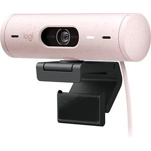 Cámara Web Logitech Brio 500, Full HD 1080p, Micrófono Integrado, USB-C, Rosa