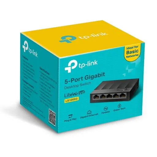 Switch de Escritorio de 5 Puertos TP-Link LS1005G, 10/100/1000Mbps 4