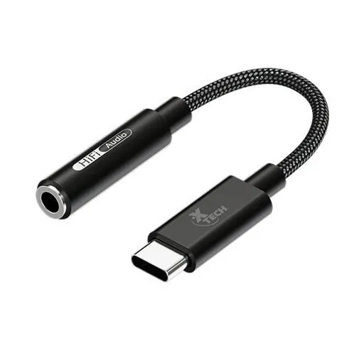 Adaptador USB-C Macho a 3.5mm Hembra para Audífonos Xtech XTC-509 1