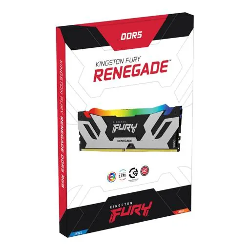 Memoria RAM DDR5 48GB 6000MT/s Kingston Fury Renegade RGB, CL32, DIMM, 1.35V 3