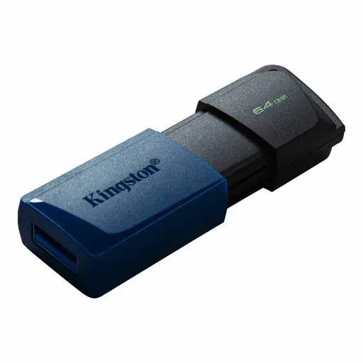 Pendrive Kingston DataTraveler Exodia M, 64GB, USB 3.2 Gen 1, Negro/Azul 2