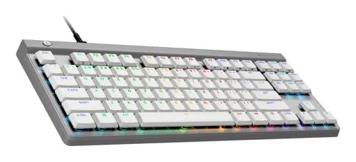 Teclado Mecánico Gaming con Cable Logitech G515 TKL, Blanco Inglés Táctil 3