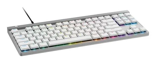 Teclado Mecánico Gaming con Cable Logitech G515 TKL, Blanco Inglés Táctil 4