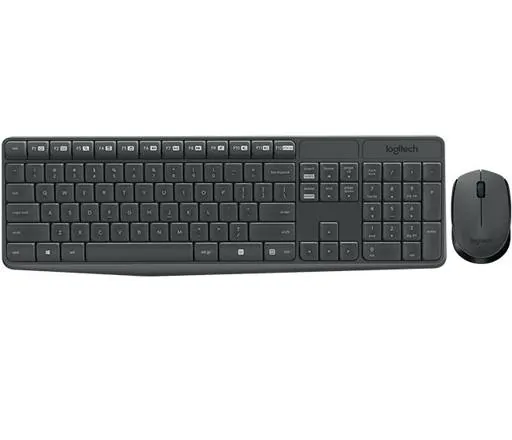 Kit Combo Teclado y Mouse Inalambrico Logitech MK235, USB 1