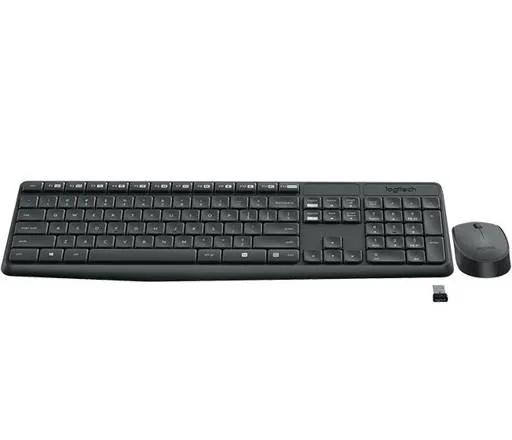 Kit Combo Teclado y Mouse Inalambrico Logitech MK235, USB 4