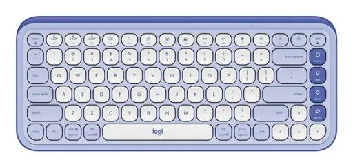 Kit Teclado y Mouse Inalámbricos Logitech POP Icon Combo - Lila y Blanco Crudo Español (QWERTY) 1