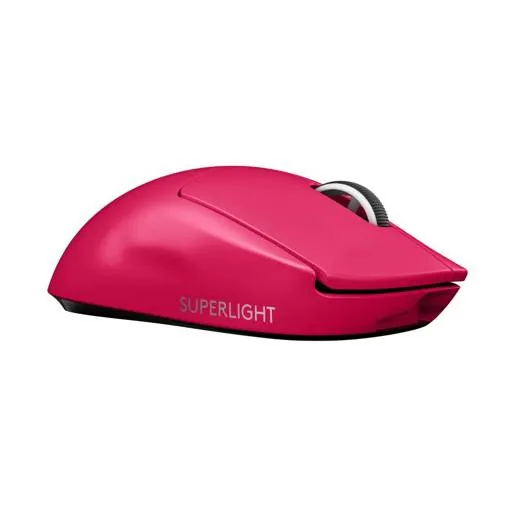 Mouse Gamer Logitech Pro X Superlight 2, Sensor Hero 2, 32000DPI, Lightspeed, Color Magenta 1
