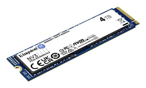Unidad SSD Kingston NV3 PCIe 4.0 NVMe 4TB - M.2 2280, Lectura 6000MB/s, Escritura 5000MB/s 1