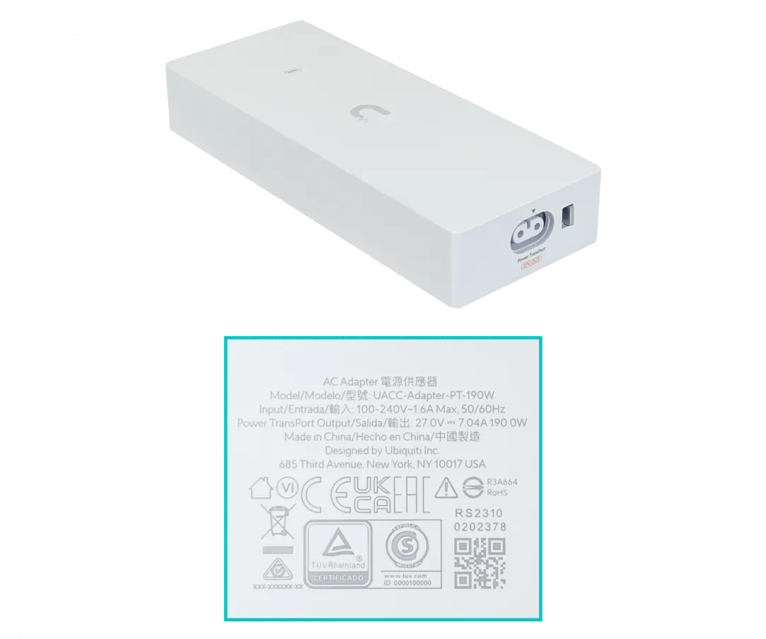 UBIQUITI Switch 4-2500-PoE27V 4-SFP+10G 27V/160W-tot 100-240VAC 5