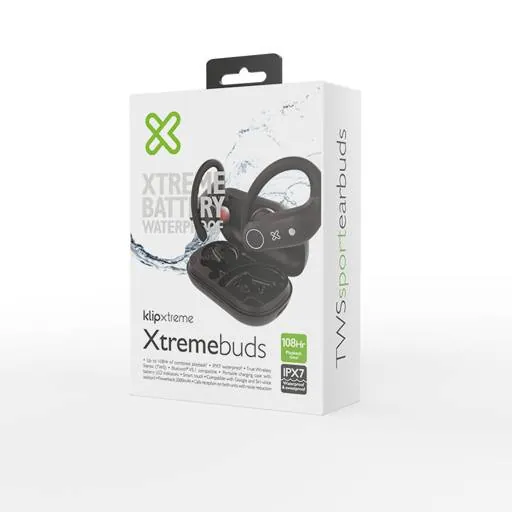 Audífonos Inalámbricos Klip Xtreme Xtremebuds, In-Ear, 12 Horas Reproducción, Negro 5