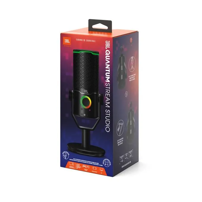 Micrófono para Streaming JBL Quantum Stream Studio, Condensador cardioide, USB 11