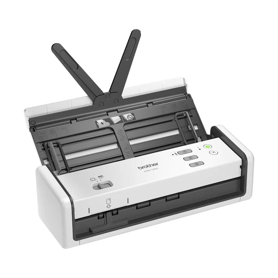 Escáner Brother ADS-1300, Escáner de Documentos, USB, 30ppm 60ipm 8