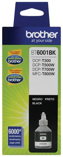 Botella de Tinta Original Brother Negra BT6001BK 2