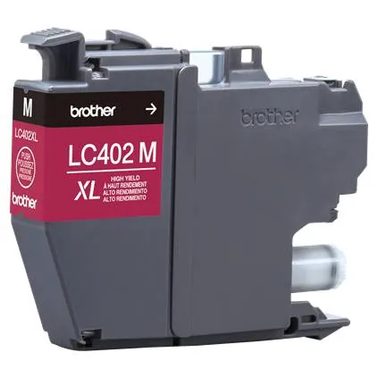 Cartucho de Tinta Original Brother LC402XLMS, Rendimiento 1500 Páginas, Magenta 8