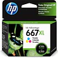 Cartucho de Tinta HP 667XL Tricolor Original - Miniatura 1