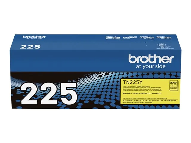 Cartucho de Tóner Original Brother TN-225Y, Amarillo, 2.200 páginas 2