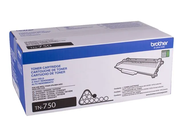 Cartucho de Tóner Original Brother TN750, Negro, 8.000 páginas 2
