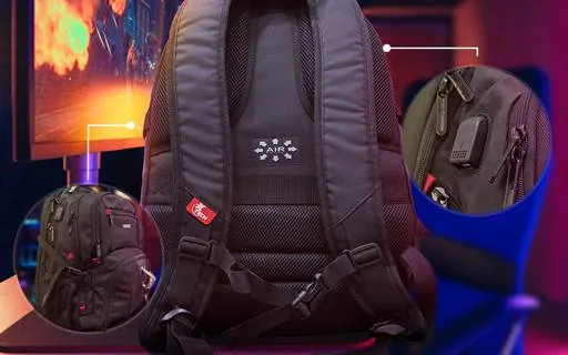 Mochila Gamer Xtech Battlestash para Laptop y Accesorios de Videojuegos - Diseño Resistente 3
