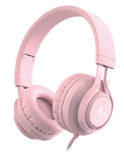 Audífonos con Micrófono para Niños XTech, Over-Ear, Jack 3.5mm, Rosa 4