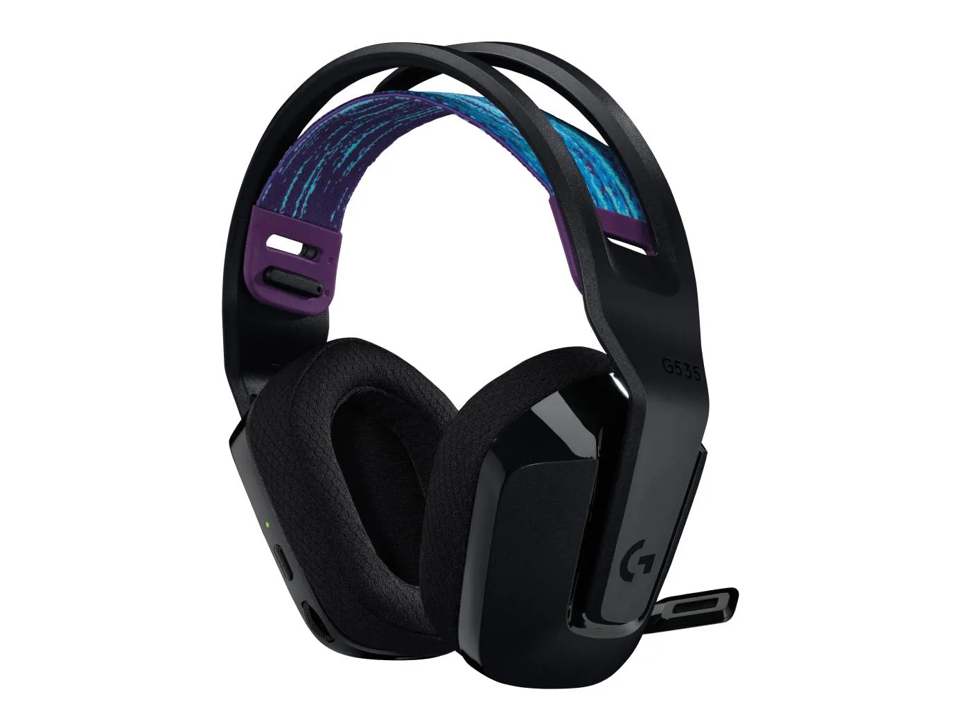 Audífonos Gamer Inalámbrico Logitech G535 Lightspeed, Over-Ear, Receptor USB Wireless, USB-C, Negro 3