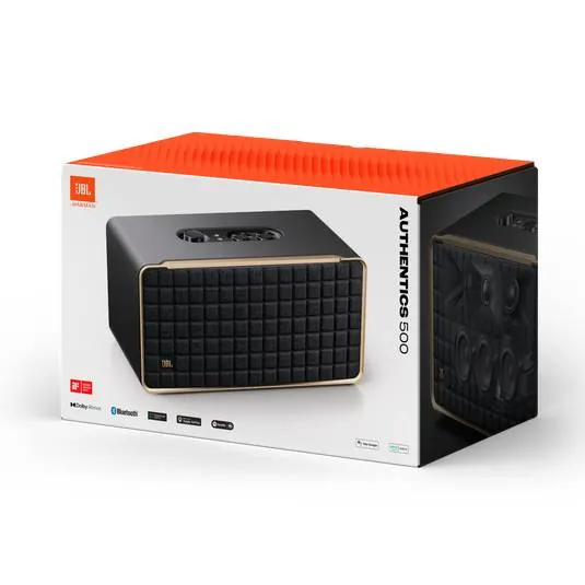 Parlante Portatil JBL Authentics 500, inteligente de alta fidelidad, retro, Wi-Fi, Bluetooth 11