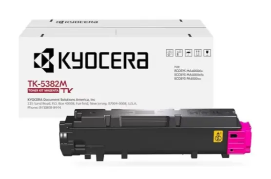 Cartucho de Tóner Original Kyocera TK-5382M Magenta, Impresoras ECOSYS MA4000cifx/MA4000cix/PA4000cx 1