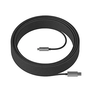 Cable Logitech Strong USB, SuperSpeed 10Gbps, USB-A a USB-C, Largo 10 Metros, Negro