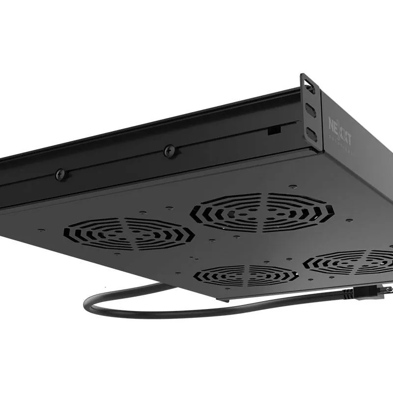 Bandeja Deslizante con 4 ventiladores Nexxt Solutions, Rackeable 1U, 110/220V 2