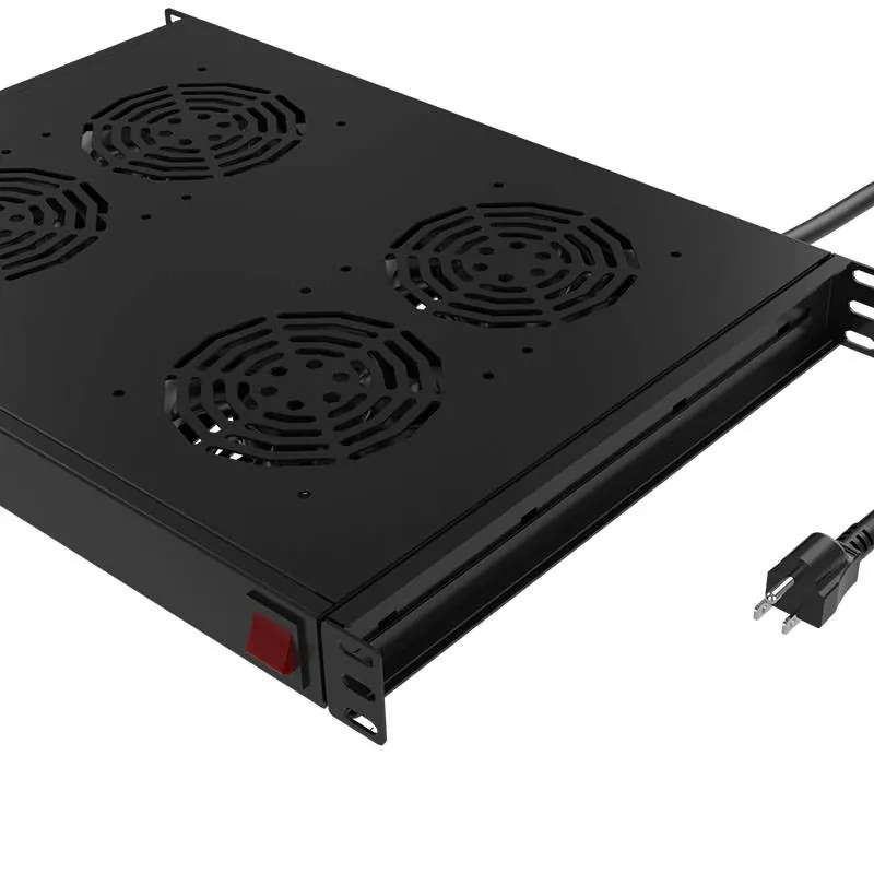 Bandeja Deslizante con 4 ventiladores Nexxt Solutions, Rackeable 1U, 110/220V 7