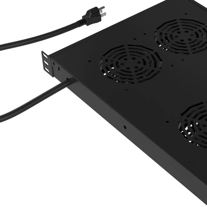 Bandeja Deslizante con 4 ventiladores Nexxt Solutions, Rackeable 1U, 110/220V 8