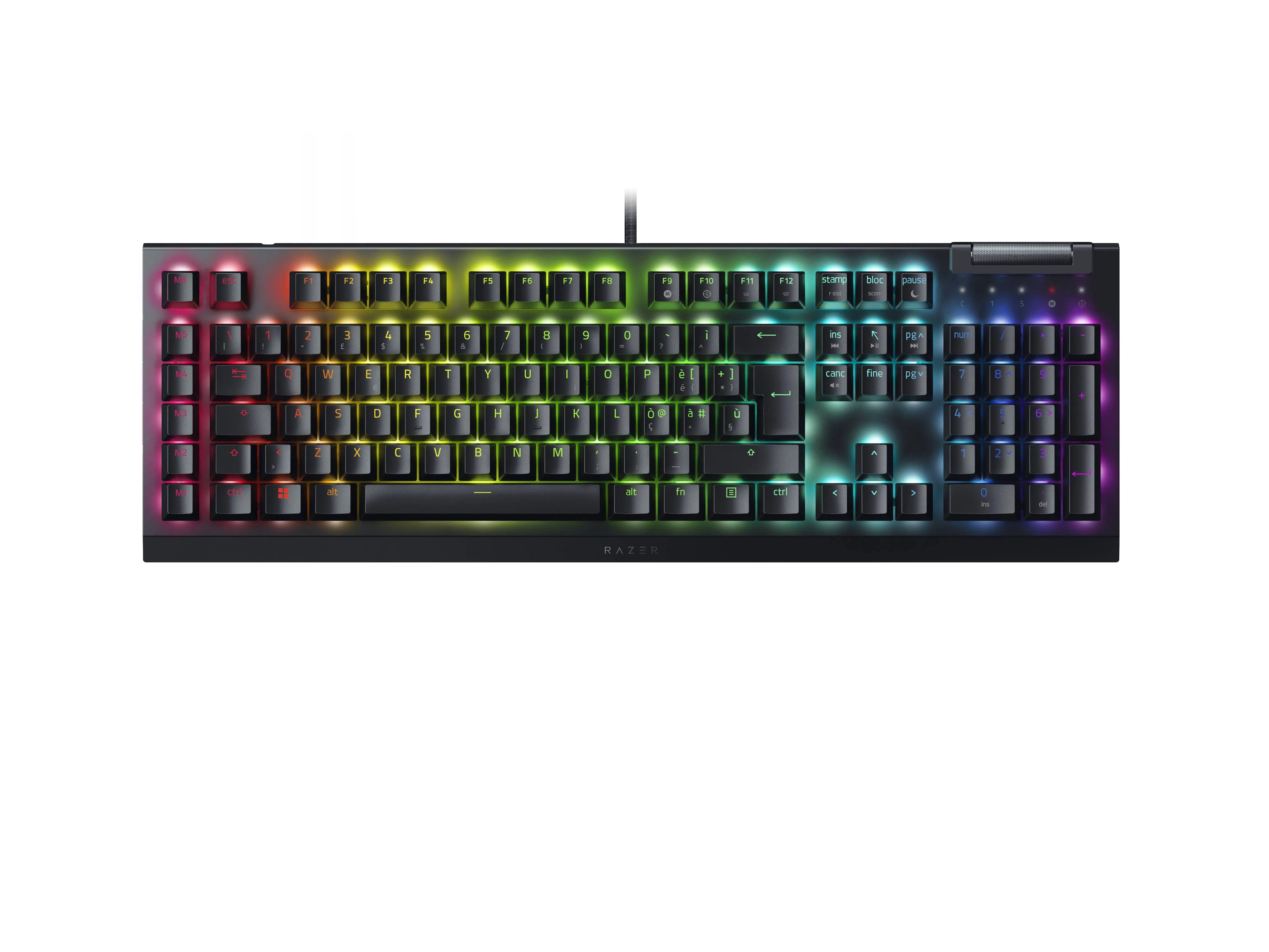 Teclado Gamer Razer BlackWidow V4 X, Mecánico, Español, Switch Yellow, RGB, Color 3