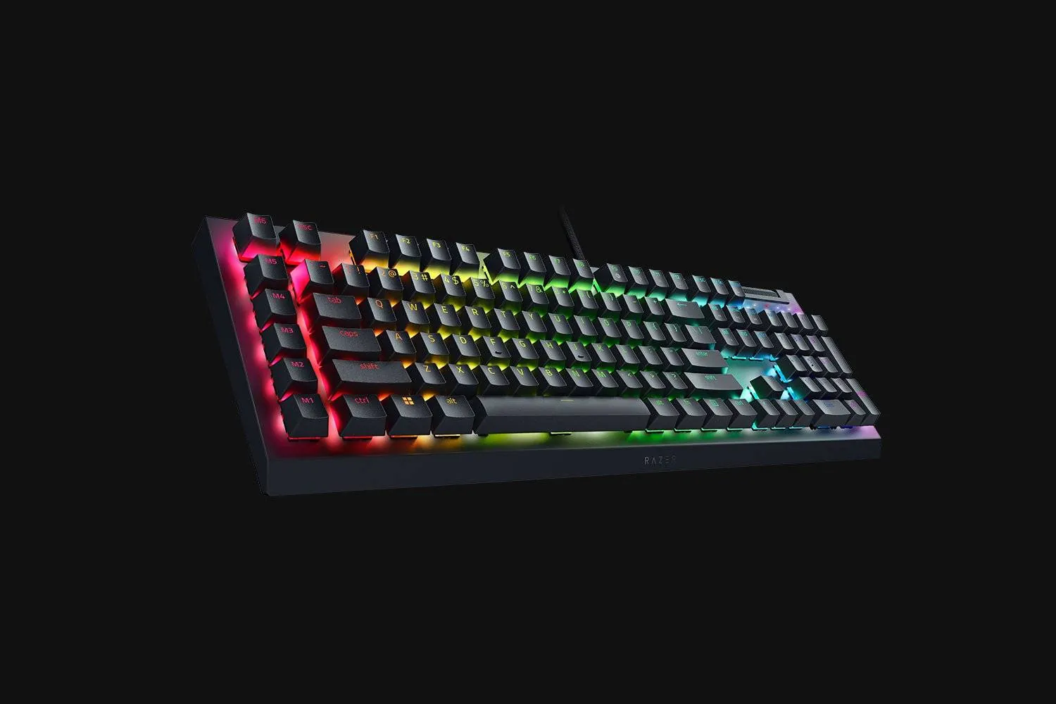 Teclado Gamer Razer BlackWidow V4 X, Mecánico, Español, Switch Yellow, RGB, Color 8