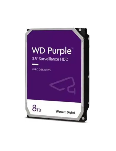 Disco Duro de Videovigilancia 8TB WD Purple Surveillance, 5640 rpm, SATA 3 (6.0 Gb/s), 256 MB 1