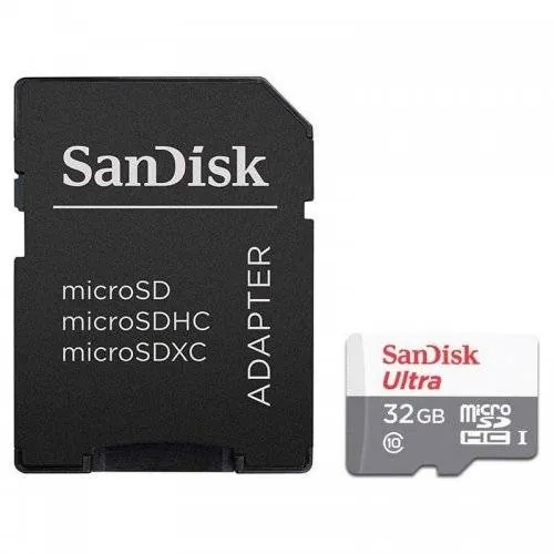 Tarjeta de Memoria MicroSD SanDisk Ultra con adaptador microSDHC a SD Incluido 32GB 1