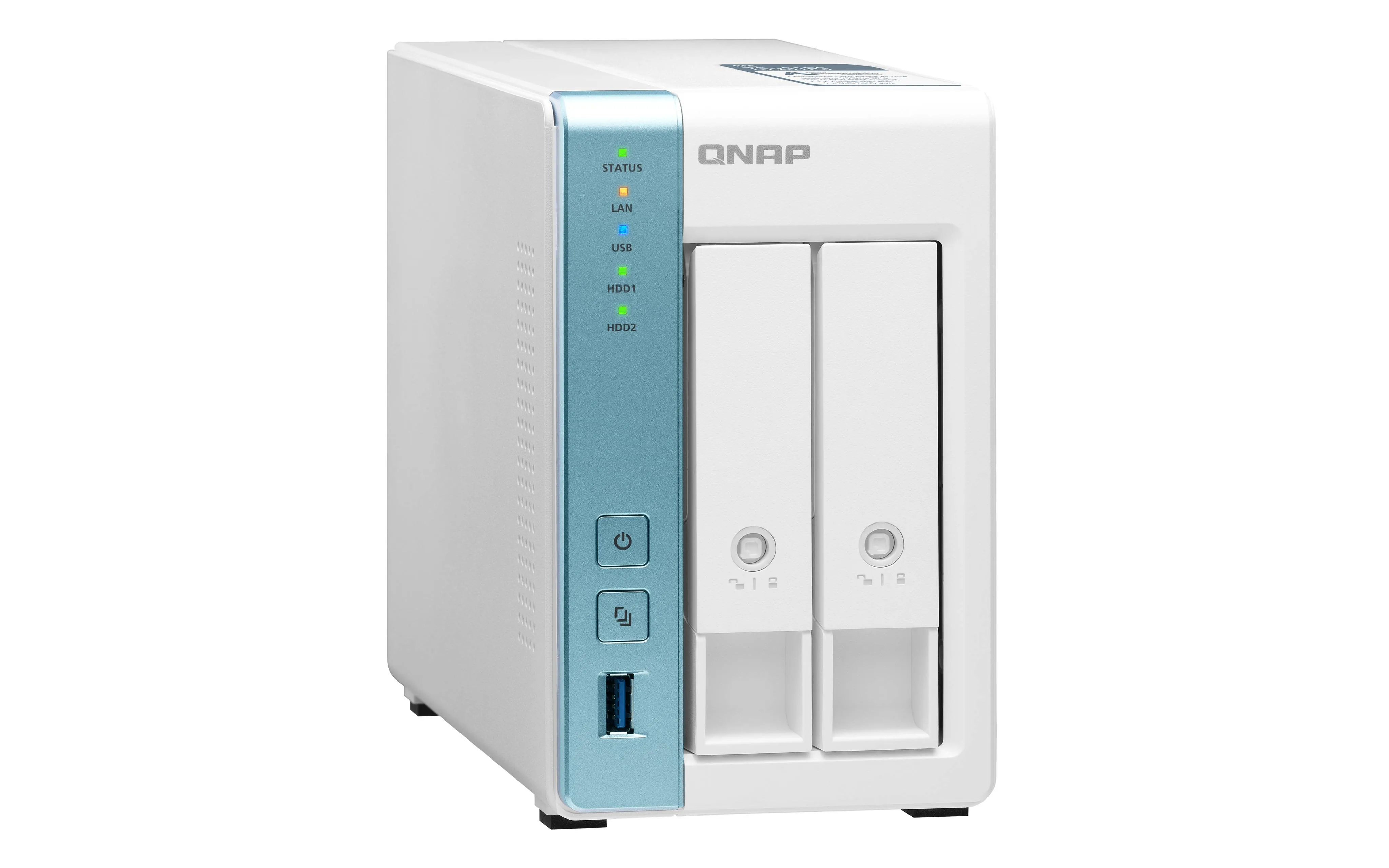 NAS QNAP TS-233, ARM Cortex A55, RAM 2GB, 2 unidades SATA de 3,5