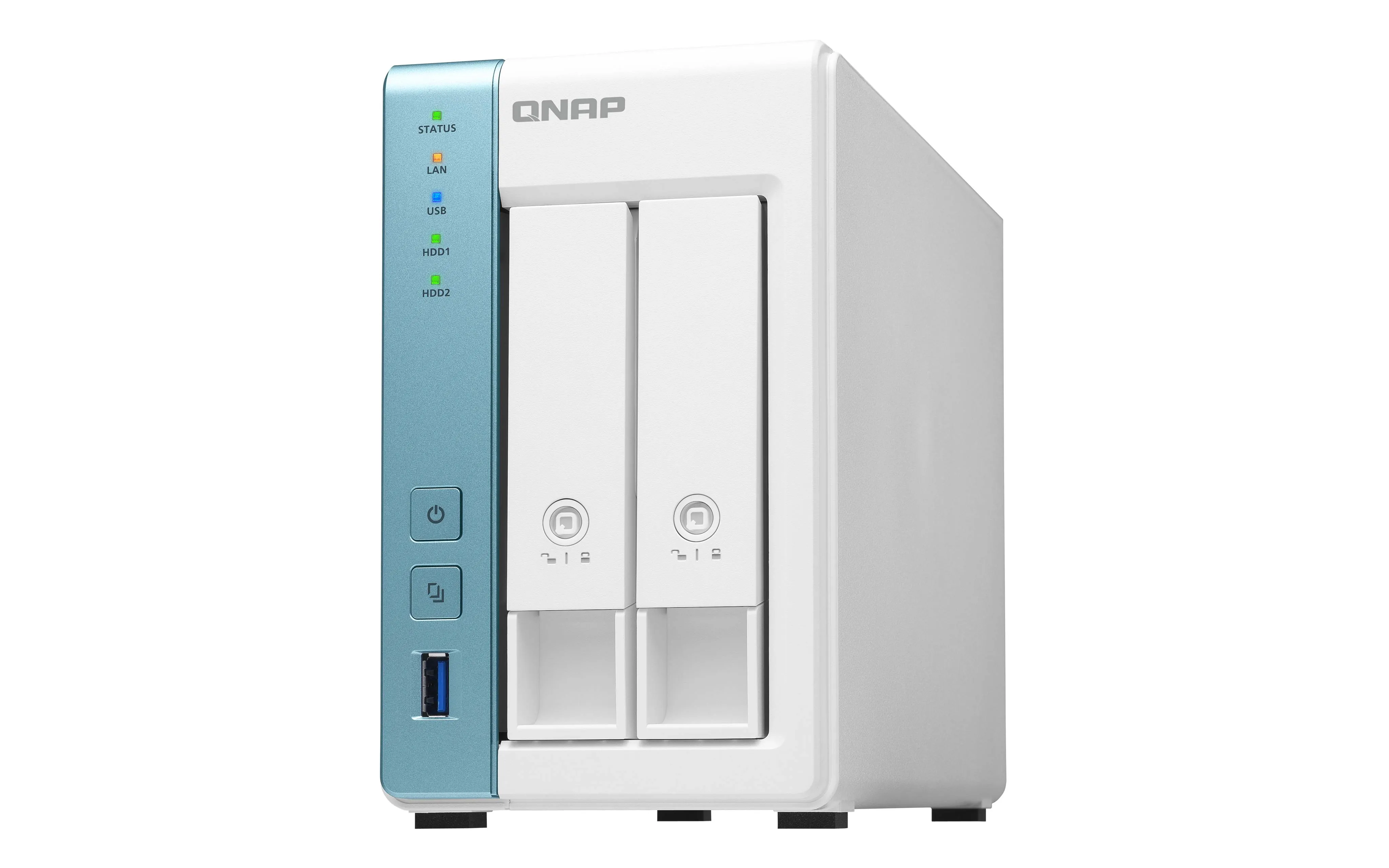 NAS QNAP TS-233, ARM Cortex A55, RAM 2GB, 2 unidades SATA de 3,5