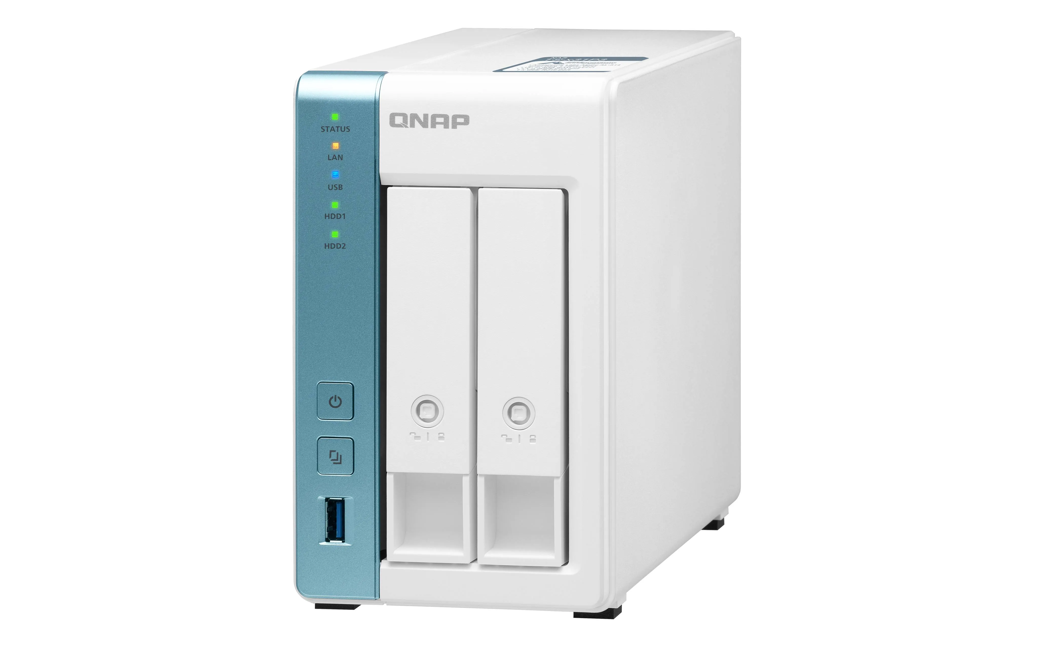 NAS QNAP TS-233, ARM Cortex A55, RAM 2GB, 2 unidades SATA de 3,5