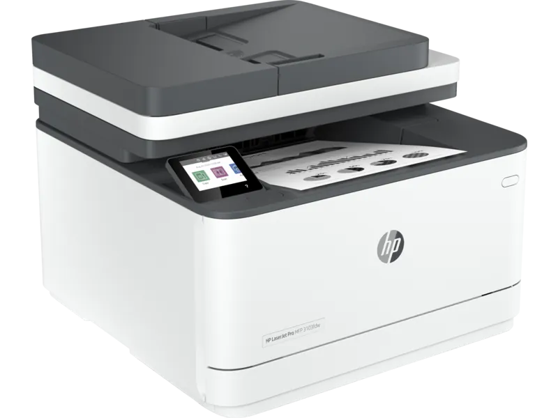 Impresora Multifuncional láser monocromática HP Laserjet Managed MFP 3103fdw, 31 ppm, Wi-Fi/LAN 3