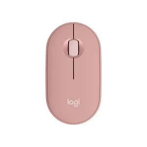 Mouse Inalámbrico Logitech Pebble Mouse 2 M350s, Estilizado y Minimalista, Pink