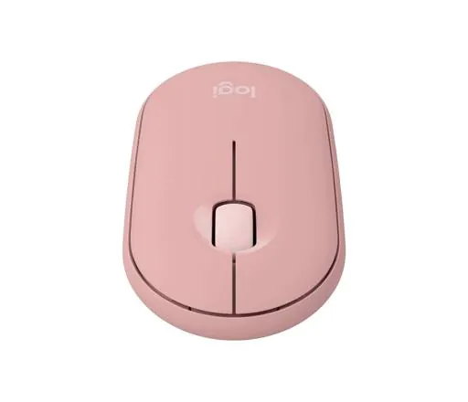 Mouse Inalámbrico Logitech Pebble Mouse 2 M350s, Estilizado y Minimalista, Pink 3
