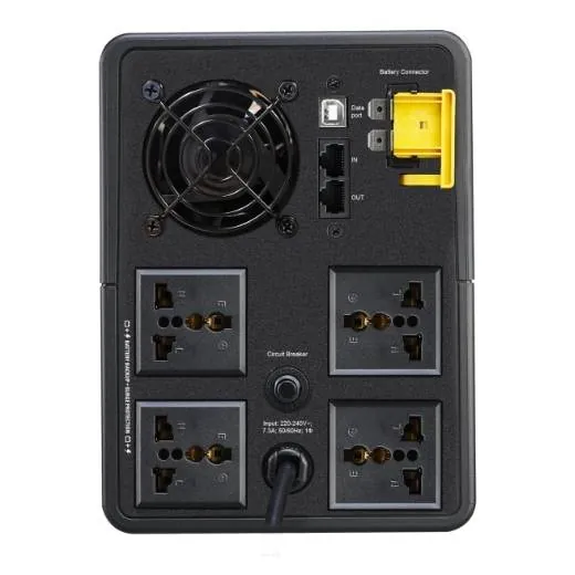 Back-UPS APC BX1600MI-MS, 1600VA, 230V, AVR, 4 tomas universales, Máxima potencia 900W 4
