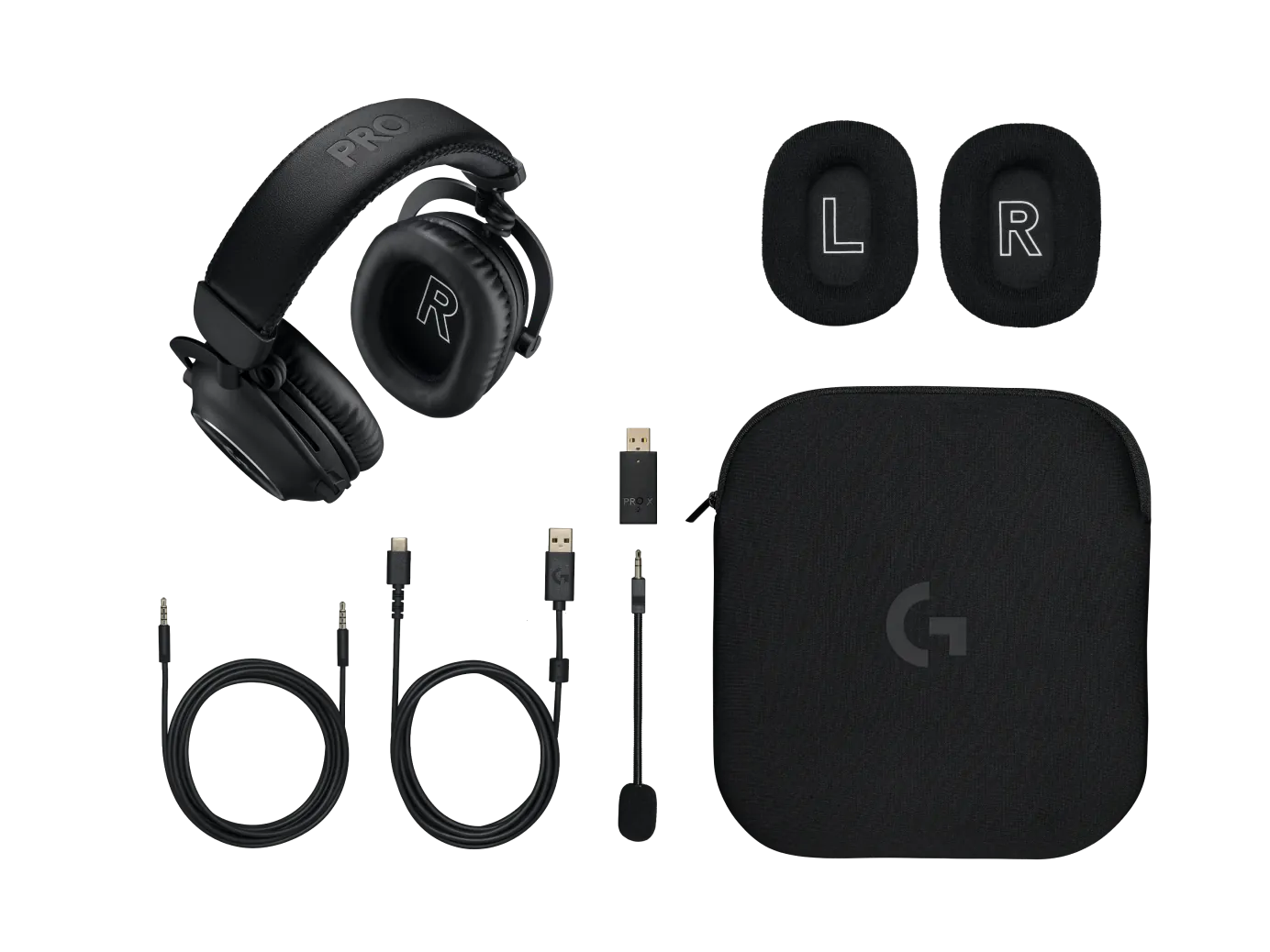 Audifonos Gamer Inalámbrico Logitech Pro X 2 Lightspeed, 2.4GHz, Bluetooth, PC, PS4, PS5, Black 5