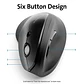 Mouse Wireless Kensington Pro Fit Ergo Vertical, 6 Botones, 1600DPI, Negro - Miniatura 9
