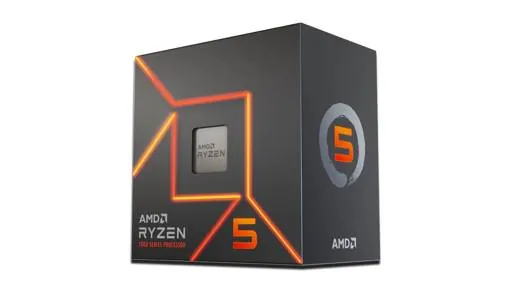 Procesador AMD Ryzen 5 7600, AM5, 3.8 GHz (hasta 5.1 GHz), Caché 32MB, 6 Núcleos, 65W 2